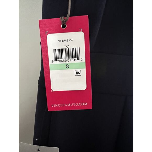 Vince Camuto Dress NWT Women’s size 8 Fit & Flare Navy Lined Dress - Picture 5 of 5